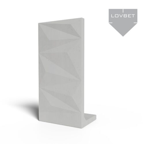 Mur ogrodzeniowy z betonu architektonicznego Diamond line 3D